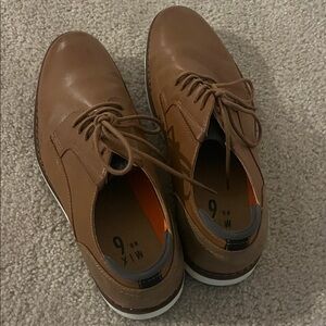 Mi Men's Brown Leather Oxfords